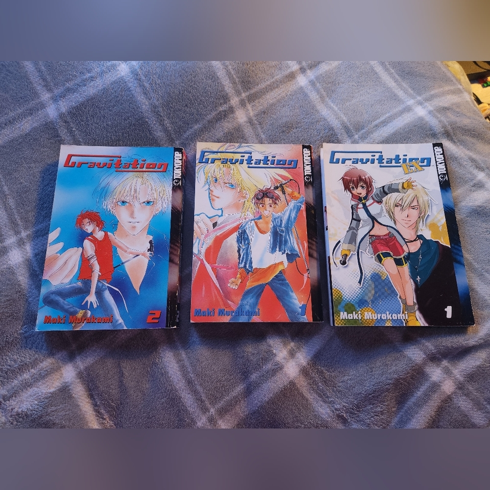 Gravitation Manga Volumes 1-2 & Gravitation EX Volume 1. Manga Book Series.